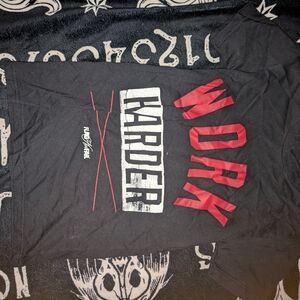 Flag Nor Fail Black and Red Short Work Harder Tee